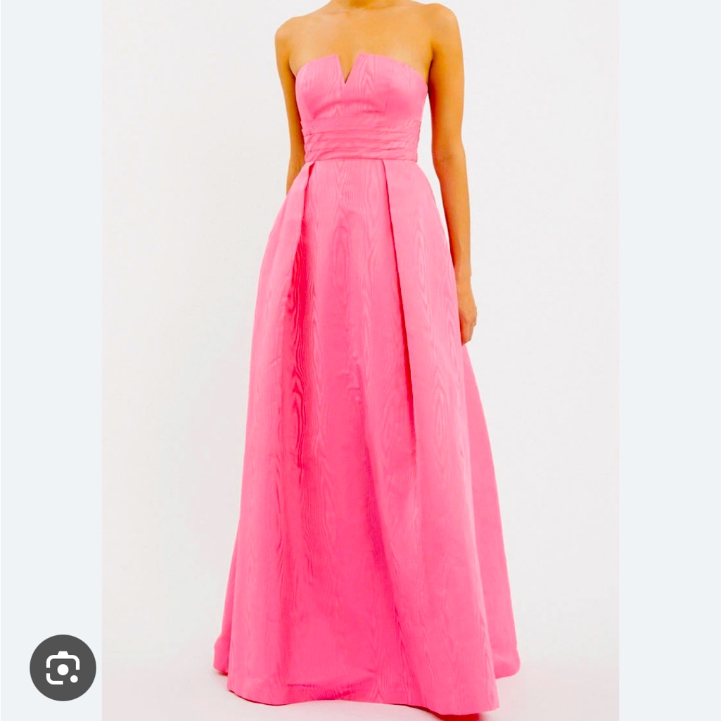 Rebecca Vallance Pink Carmelita Strapless Gown Size 10